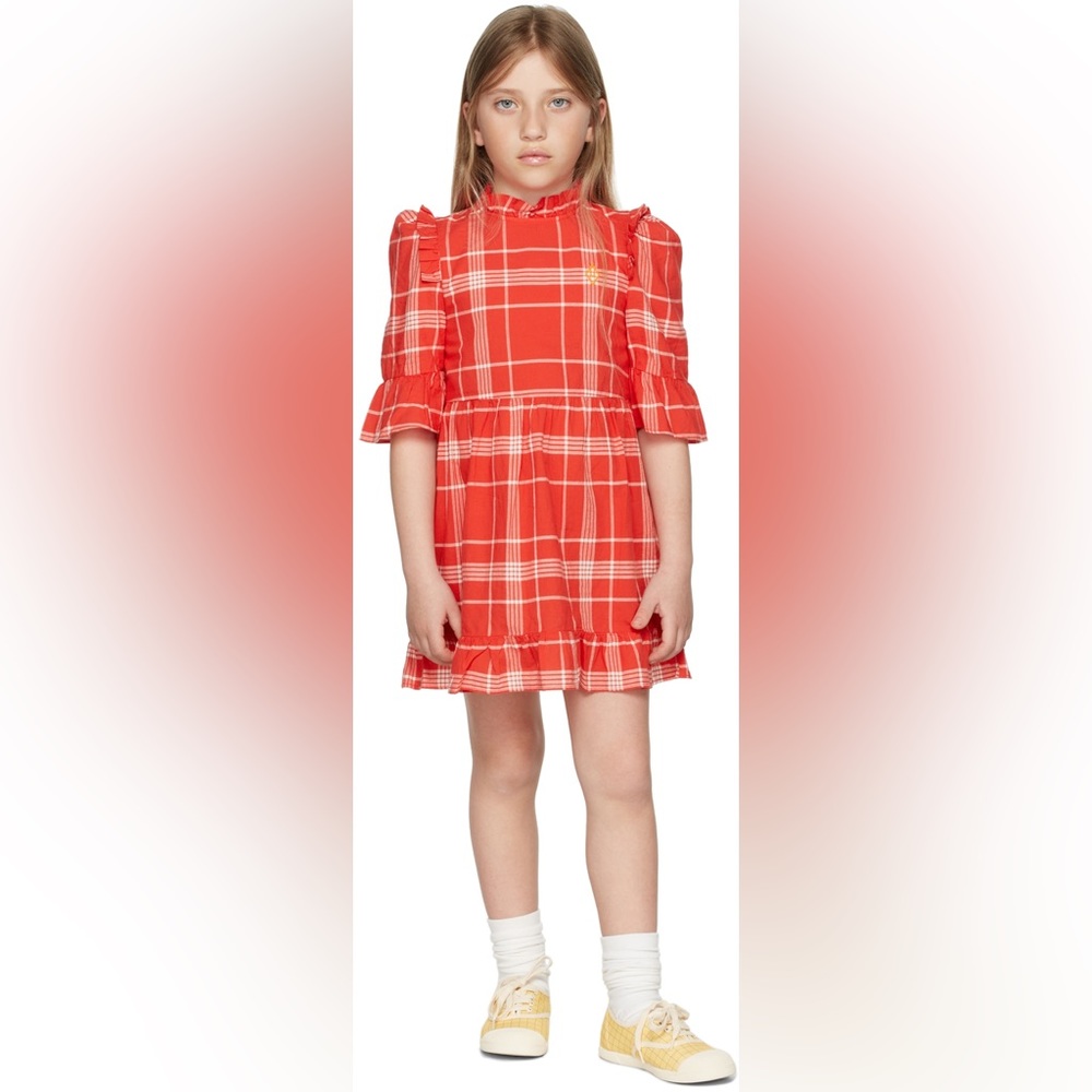 The animals observatory red logo tortoise dress